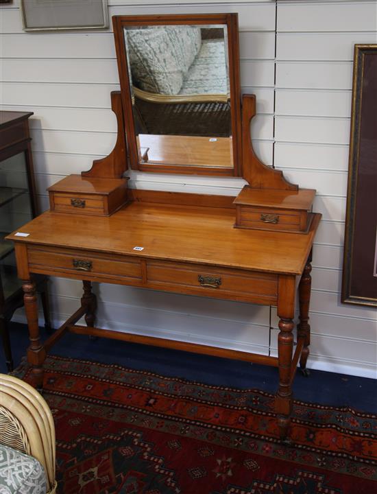A satinwood dressing table, W.107cm